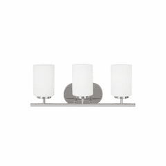 Sea Gull Oslo 3-LT Wall/Bath Light - Chrome - 41162EN3-05