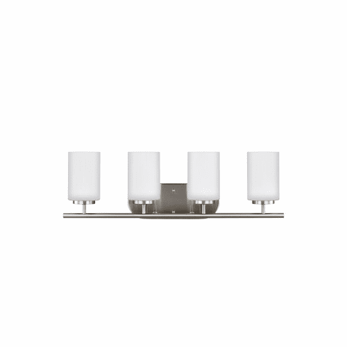 Sea Gull Oslo 4-LT Wall/Bath Light - Brushed Nickel - 41163-962