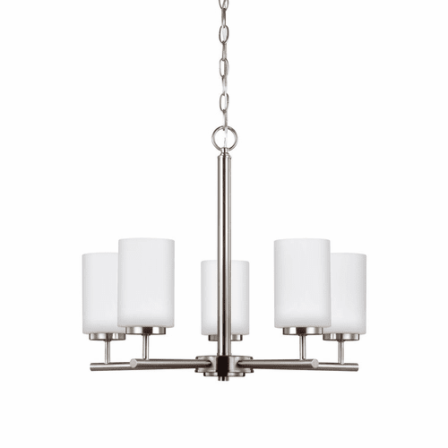 Sea Gull Oslo 5-LT Chandelier - Brushed Nickel - 31161-962