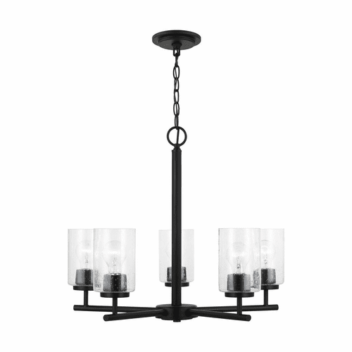 Sea Gull Oslo 5-LT Chandelier - Midnight Black - 31171-112