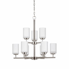 Sea Gull Oslo 9-LT Chandelier - Brushed Nickel - 31162-962