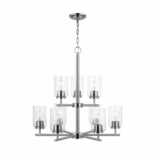 Sea Gull Oslo 9-LT Chandelier - Brushed Nickel - 31172-962