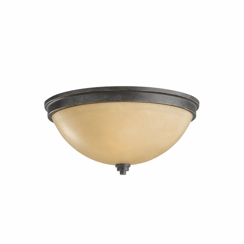 Sea Gull Parkfield 2-LT Ceiling Flush Mount - Flemish Bronze - 75520-845