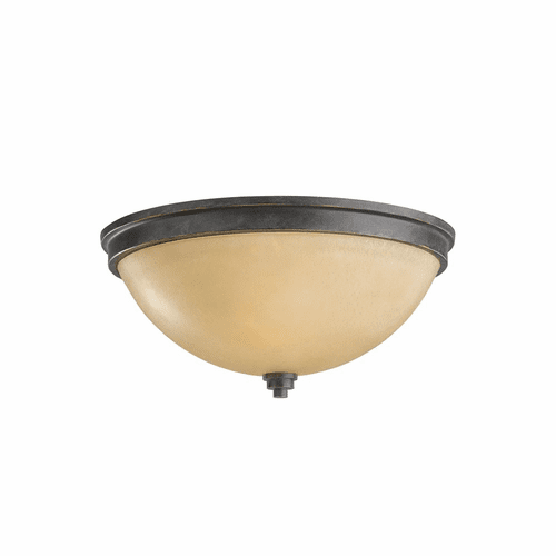 Sea Gull Parkfield 2-LT Ceiling Flush Mount - Flemish Bronze - 75520EN3-845