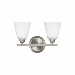 Sea Gull Parkfield 2-LT Wall/Bath Light - Brushed Nickel - 4413002-962
