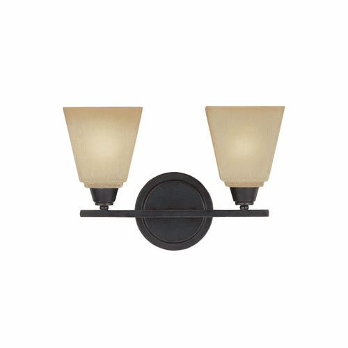 Sea Gull Parkfield 2-LT Wall/Bath Light - Flemish Bronze - 4413002EN3-845