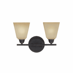 Sea Gull Parkfield 2-LT Wall/Bath Light - Flemish Bronze - 4413002EN3-845
