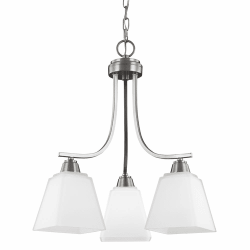 Sea Gull Parkfield 3-LT Chandelier - Brushed Nickel - 3213003-962
