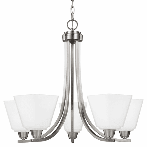 Sea Gull Parkfield 5-LT Chandelier - Brushed Nickel - 3113005-962