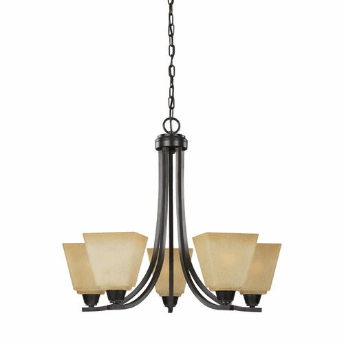 Sea Gull Parkfield 5-LT Chandelier - Flemish Bronze - 3113005-845