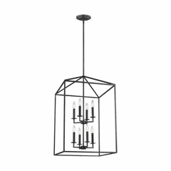 Sea Gull Perryton Large 8-LT Hall/Foyer Light - Blacksmith - 5115008-839