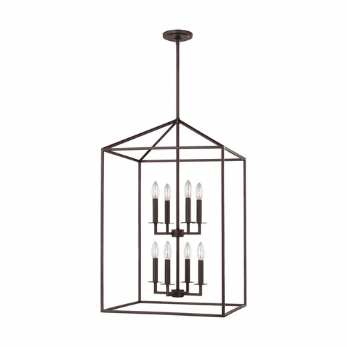 Sea Gull Perryton Large 8-LT Hall/Foyer Light - Bronze - 5115008-710
