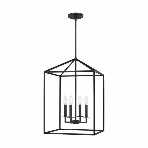Sea Gull Perryton Medium 4-LT Hall/Foyer Light - Midnight Black - 5115004-112