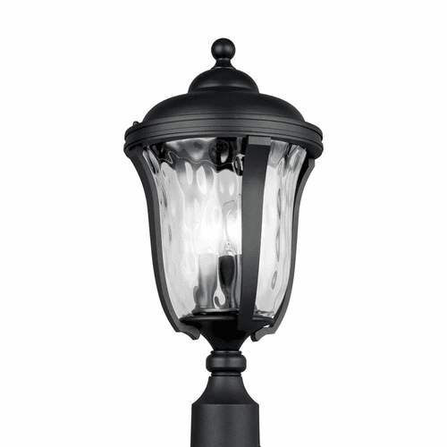 Sea Gull Perrywood 3-LT Outdoor Post Lantern - Black - 8214203-12