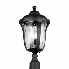 Sea Gull Perrywood 3-LT Outdoor Post Lantern - Black - 8214203-12 Sea Gull Perrywood 3-LT Outdoor Post Lantern - Black - 8214203-12