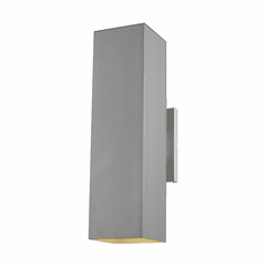 Sea Gull Pohl Large 2-LT Outdoor Wall Lantern - Nickel - 8831702-753