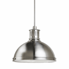 Sea Gull Pratt Street Metal 3-LT Pendant - Brushed Nickel - 65087-962