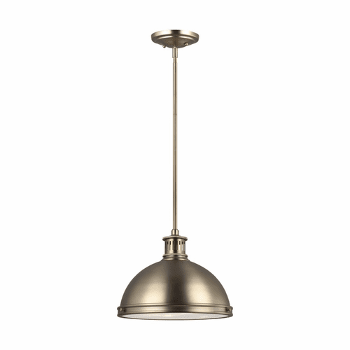 Sea Gull Pratt Street Metal Medium LED Pendant - Satin Brass - 6508693S-848