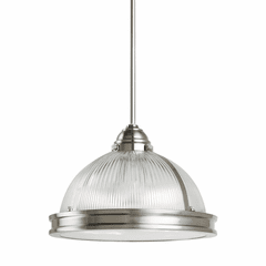 Sea Gull Pratt Street Prismatic 2-LT Pendant - Brushed Nickel - 65061-962