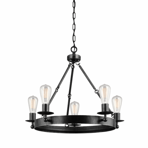Sea Gull Ravenwood Manor 5-LT Chandelier - Stardust - 3110205-846