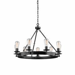 Sea Gull Ravenwood Manor 9-LT Chandelier - Stardust - 3110209-846