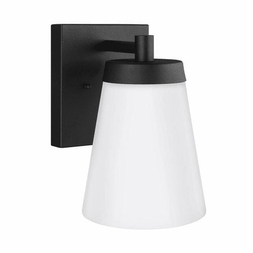 Sea Gull Renville Large 1-LT Outdoor Wall Lantern - Black - 8638601-12