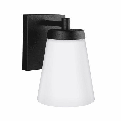 Sea Gull Renville Small 1-LT Outdoor Wall Lantern - Black - 8538601-12