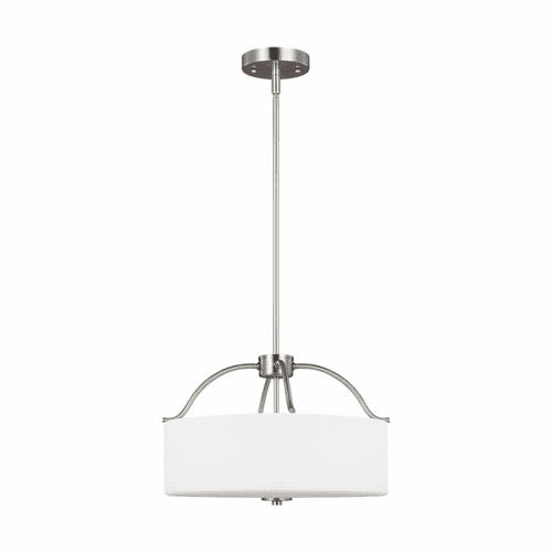 Sea Gull Reynar 3L Chrome Pendant - Brushed Chrome - 6502003