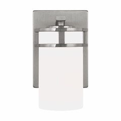 Sea Gull Robie 1-LT Bath Sconce - Nickel - 4121601-962