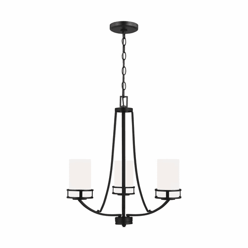 Sea Gull Robie 3-LT Chandelier - Black - 3121603-112