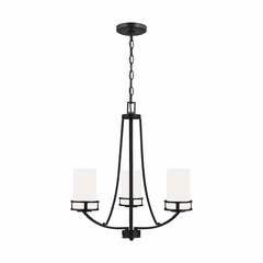 Sea Gull Robie 3-LT Chandelier - Black - 3121603-112