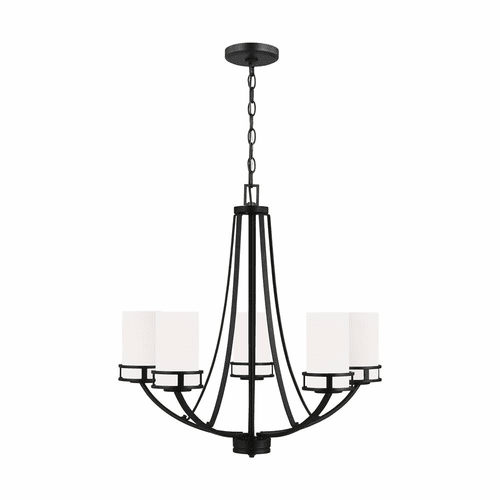 Sea Gull Robie 5-LT Chandelier - Black - 3121605-112