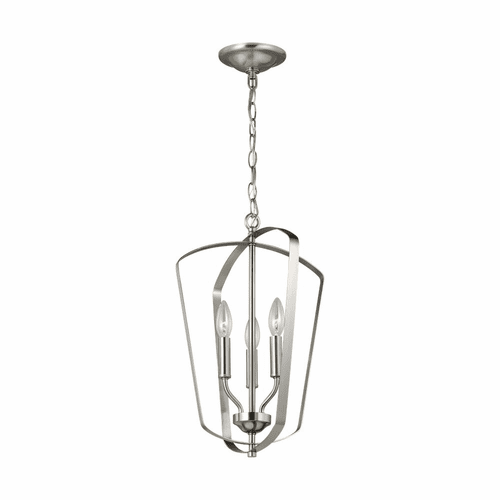 Sea Gull Romee Small 3-LT Hall/Foyer Light - Brushed Nickel - 5134903-962