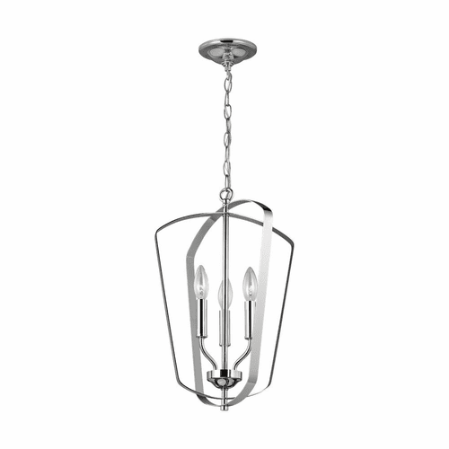 Sea Gull Romee Small 3-LT Hall/Foyer Light - Chrome - 5134903-05