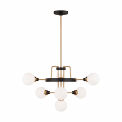 Sea Gull Rowan 7-LT Chandelier - Satin Brass - 3001007-848