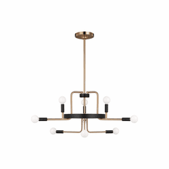 Sea Gull Royce 9-LT Chandelier - Satin Brass - 3000909-848