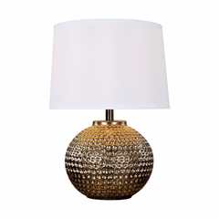 Sea Gull Ruby 1-LT Ceramic Table Lamp - Antique Brass - 2202701