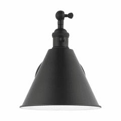Sea Gull Salem 1-LT Wall Sconce - Midnight Black - 4198101-112