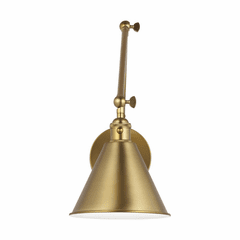 Sea Gull Salem 1-LT Wall Sconce - Satin Brass - 4298101-848 Sea Gull Salem 1-LT Wall Sconce - Satin Brass - 4298101-848
