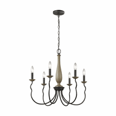 Sea Gull Samira Six Light Chandelier - Stardust - 3115806-846