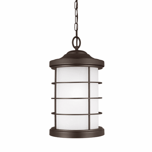 Sea Gull Sauganash 1-LT Outdoor Pendant - Antique Bronze - 6224451-71