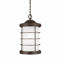 Sea Gull Sauganash 1-LT Outdoor Pendant - Antique Bronze - 6224451-71