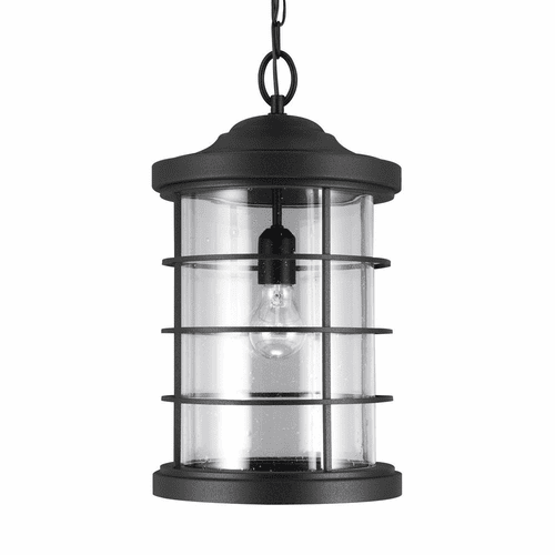 Sea Gull Sauganash 1-LT Outdoor Pendant - Black - 6224401-12