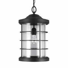 Sea Gull Sauganash 1-LT Outdoor Pendant - Black - 6224401-12