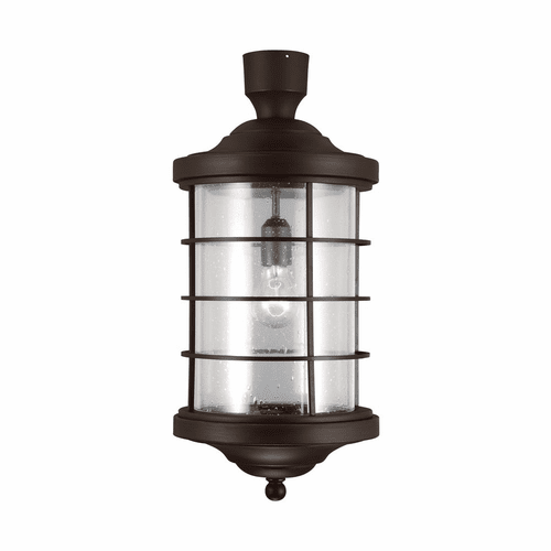 Sea Gull Sauganash 1-LT Outdoor Post Lantern - Antique Bronze - 8224401-71