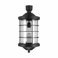 Sea Gull Sauganash 1-LT Outdoor Post Lantern - Black - 8224401-12 Sea Gull Sauganash 1-LT Outdoor Post Lantern - Black - 8224401-12