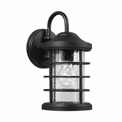Sea Gull Sauganash 1-LT Outdoor Wall - Black - 8524401-12