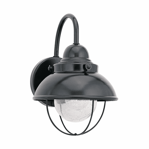 Sea Gull Sebring 1-LT Outdoor Wall Lantern - Black - 8870-12