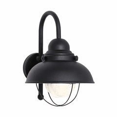 Sea Gull Sebring 1-LT Outdoor Wall Lantern - Black - 8871-12
