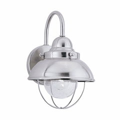 Sea Gull Sebring 1-LT Outdoor Wall Lantern - Brushed Stainless - 8870-98